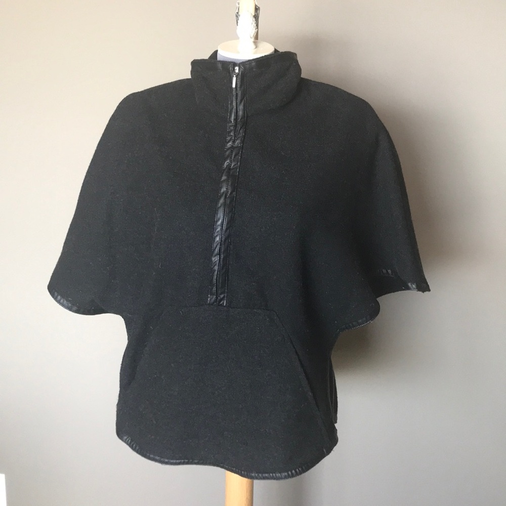 Front Zip Poncho style Jacket. Size XS